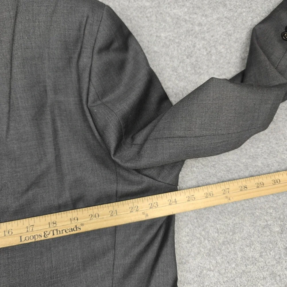 Lauren Ralph Lauren Suit Jacket Mens 48 Gray Two Button Classic Fit Indonesia